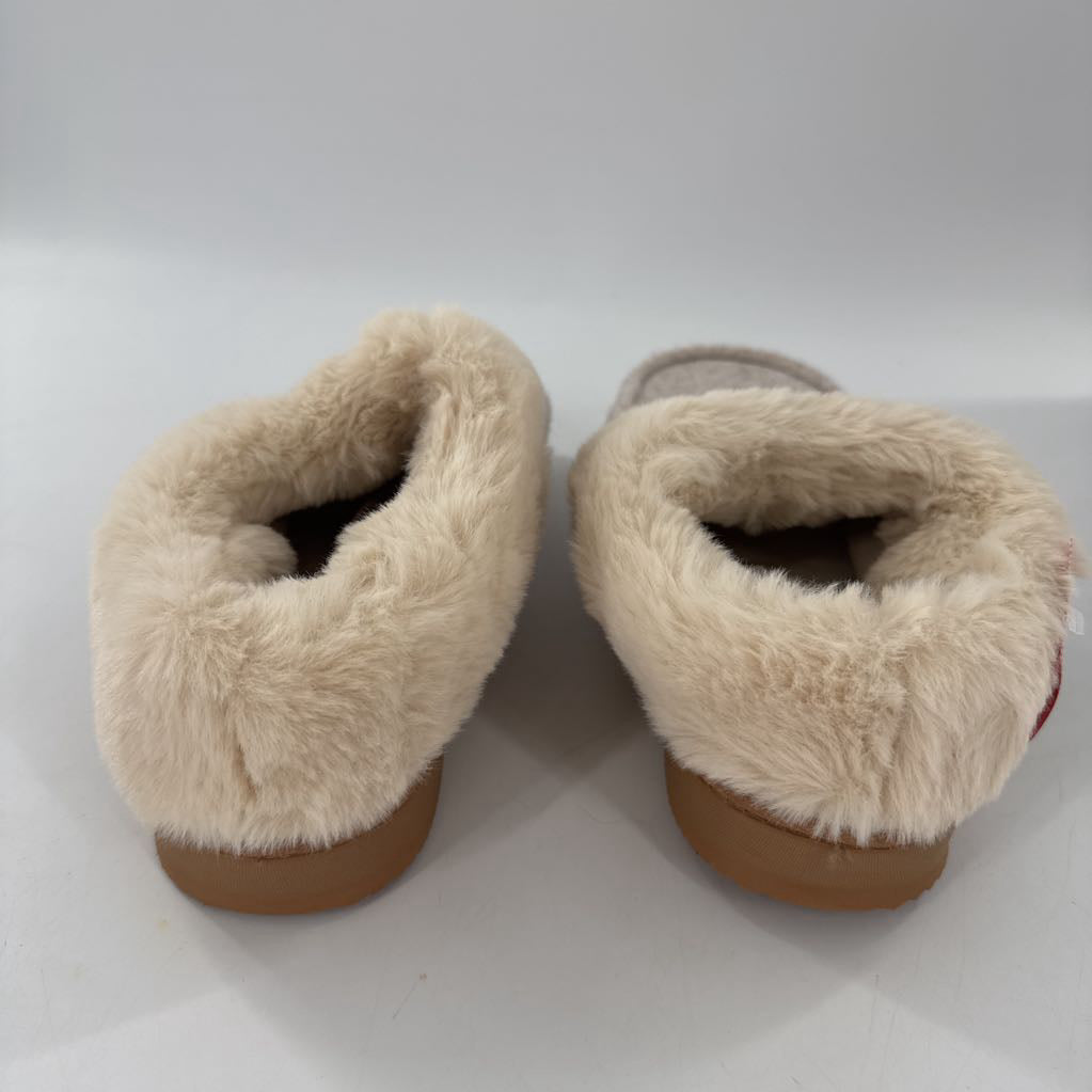 M faux fur slippers