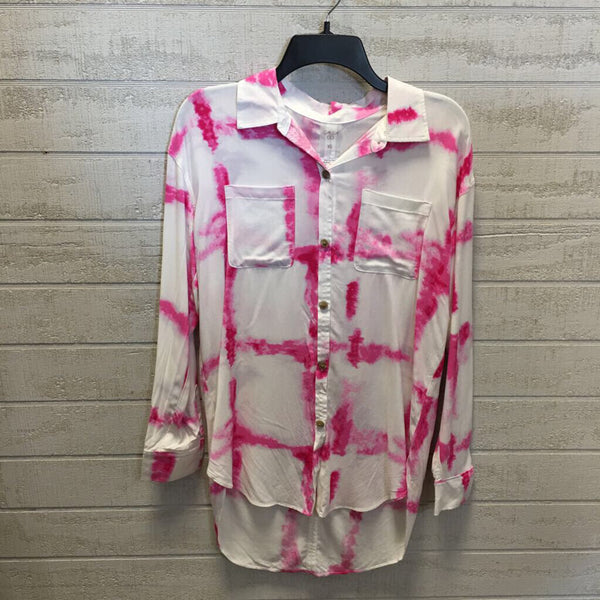 XS Tie dye button down L/S