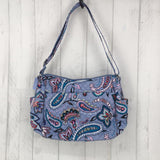 R100 paisley satchel w/ open pockets