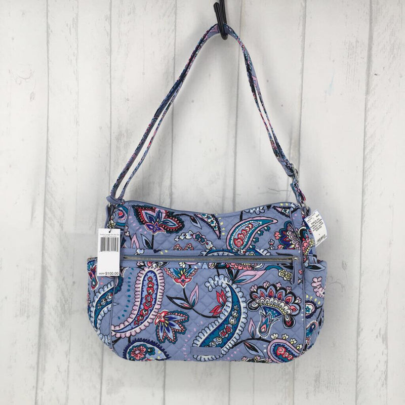 R100 paisley satchel w/ open pockets