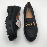 6 Leather loafer gold buckle