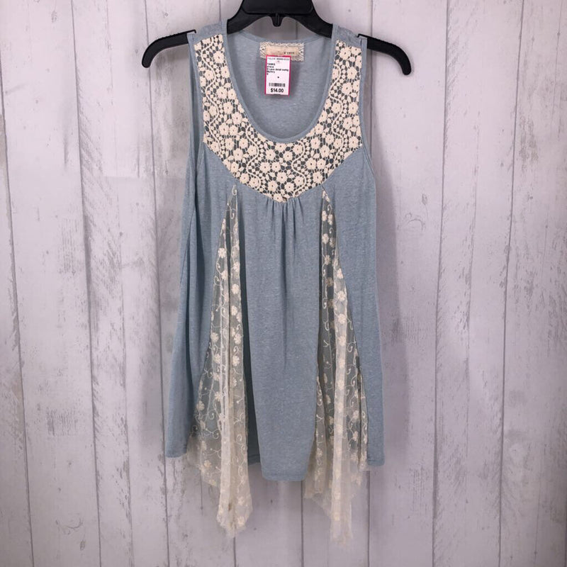 S Lace detail swing hem