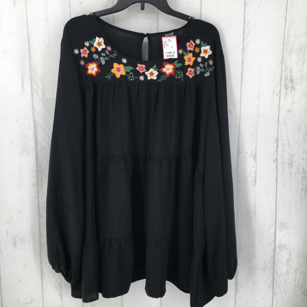 1 XL Flo embroidered tiered L/S