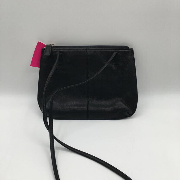 Leather multi pocket crossbody