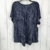 3X Marled round neck S/S tee