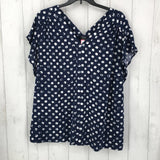 22/24 Circles pattern V neck S/S