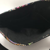 floral/paisley flap messenger bag