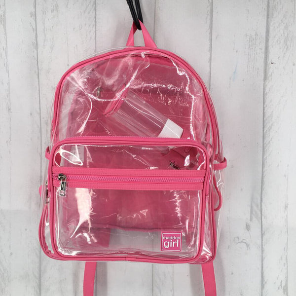 R68 clear vinyl dome backpack w/ pencil case