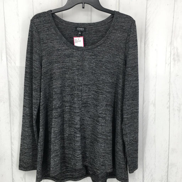 L Marled scoop neck L/S