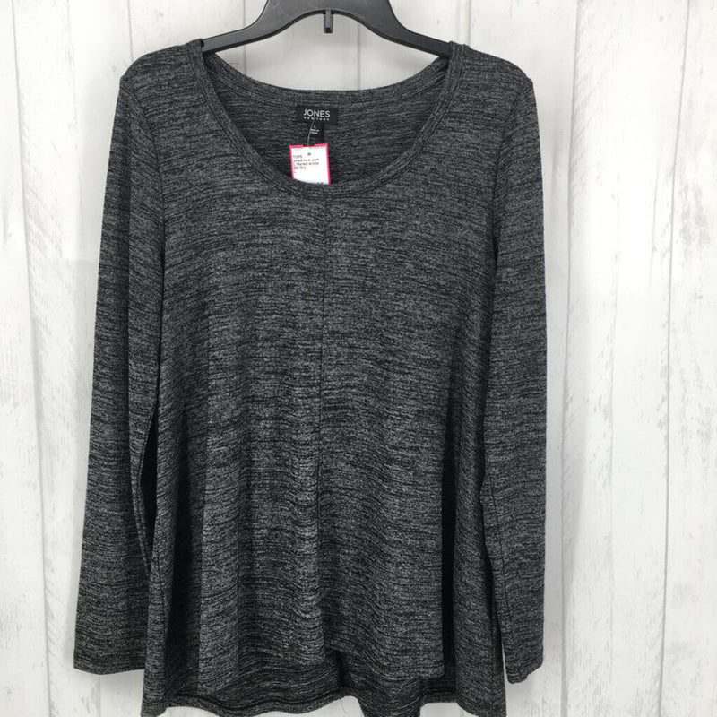 L Marled scoop neck L/S