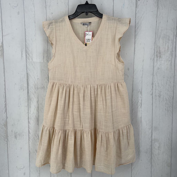 S ruffle slv tiered dress