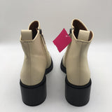 9 chunky heel side zip ankle boots