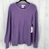 R49 XXL Pleated shoulkder l/s sweater