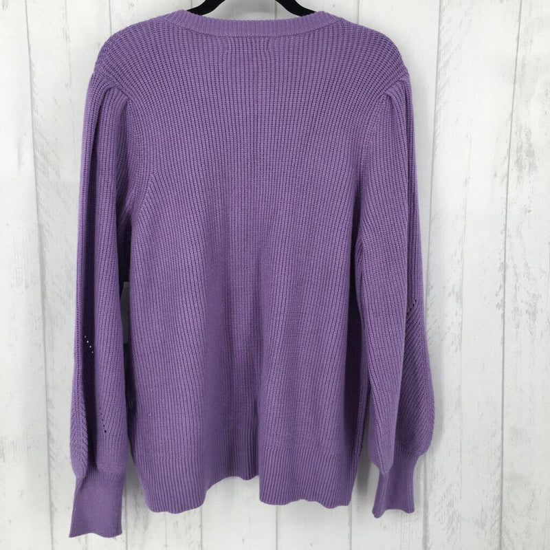 R49 XXL Pleated shoulkder l/s sweater