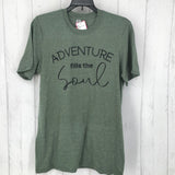 S "Adventure fills the soul" tee