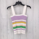 R42 M stripe knit tank