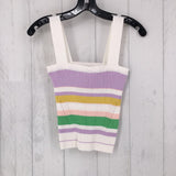 R42 S stripe knit tank