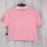 R24 L crop plush polo