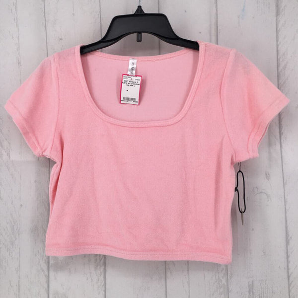 R20 L s/s crop plush top