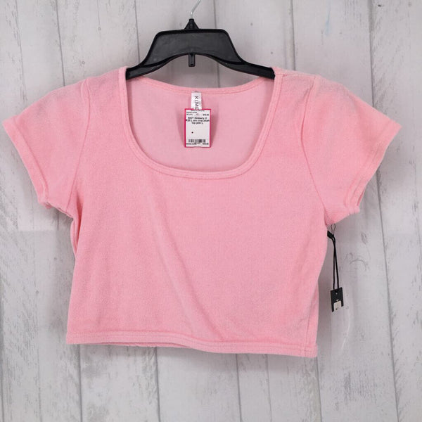 R20 L s/s crop plush top