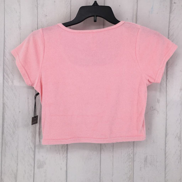 R20 L s/s crop plush top