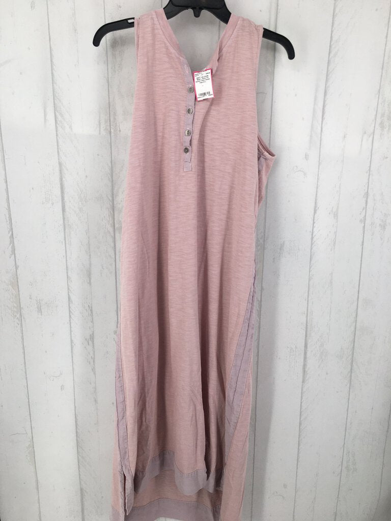 R44 L slvls 1/4 button maxi dress