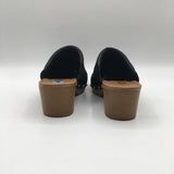 6 Suede clog med heel