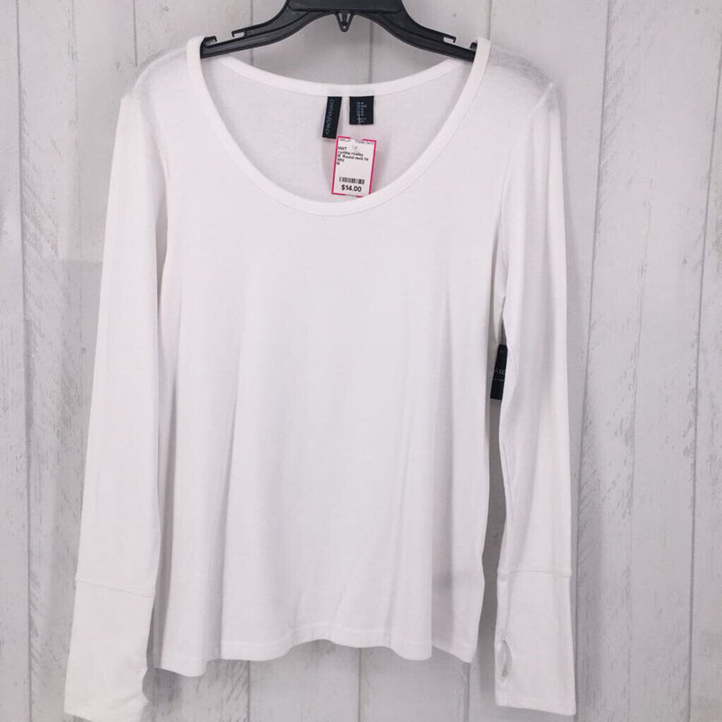 M Round neck l/s tee