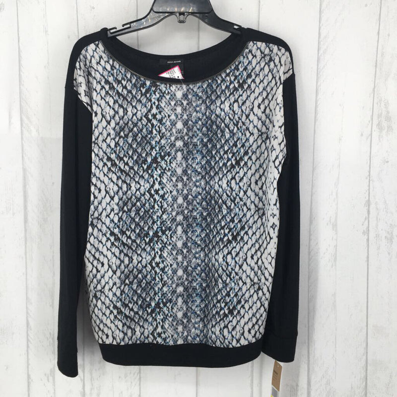 R69 M Snakeskin print sweater