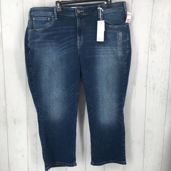 R79 22 High-rise straight crop jeans