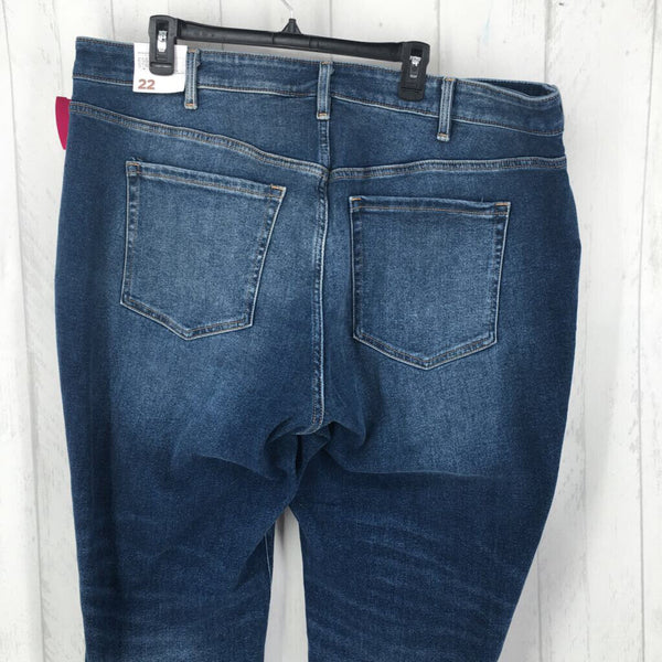 R79 22 High-rise straight crop jeans