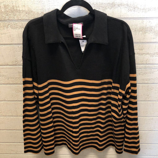 R69 18/20 Striped v-neck sweater