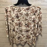 R69 XSP Paisley print v-neck top