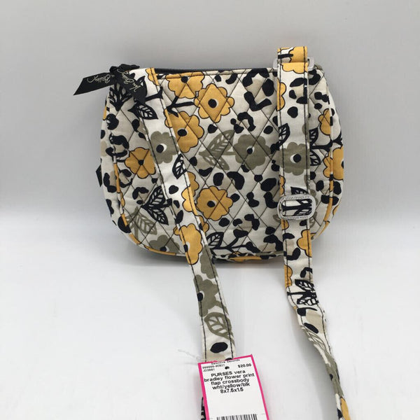 flower print flap crossbody