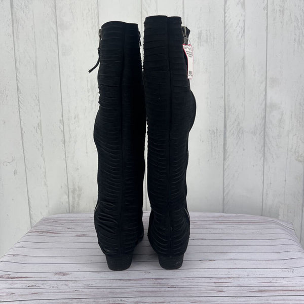 7.5 back zip knee high boots