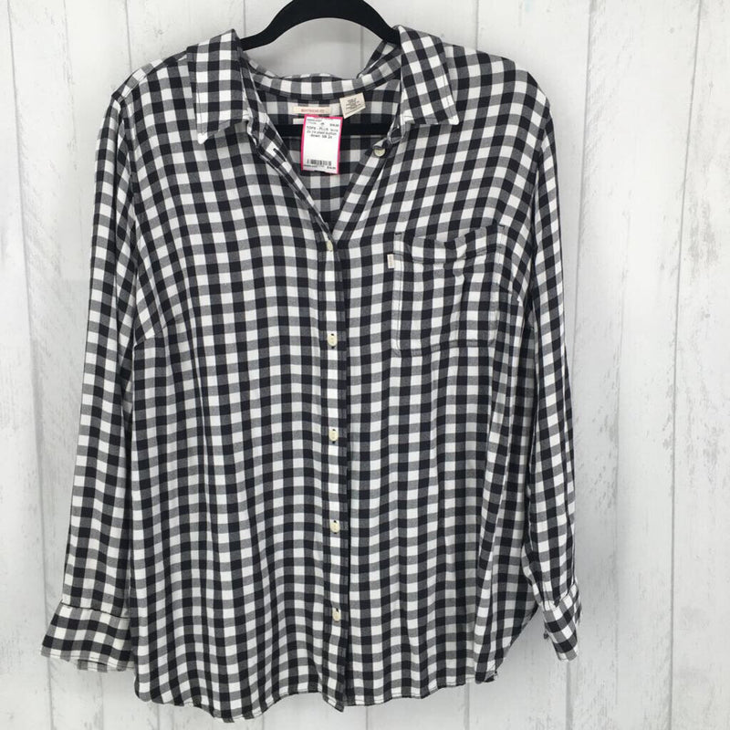 2x l/s plaid button down