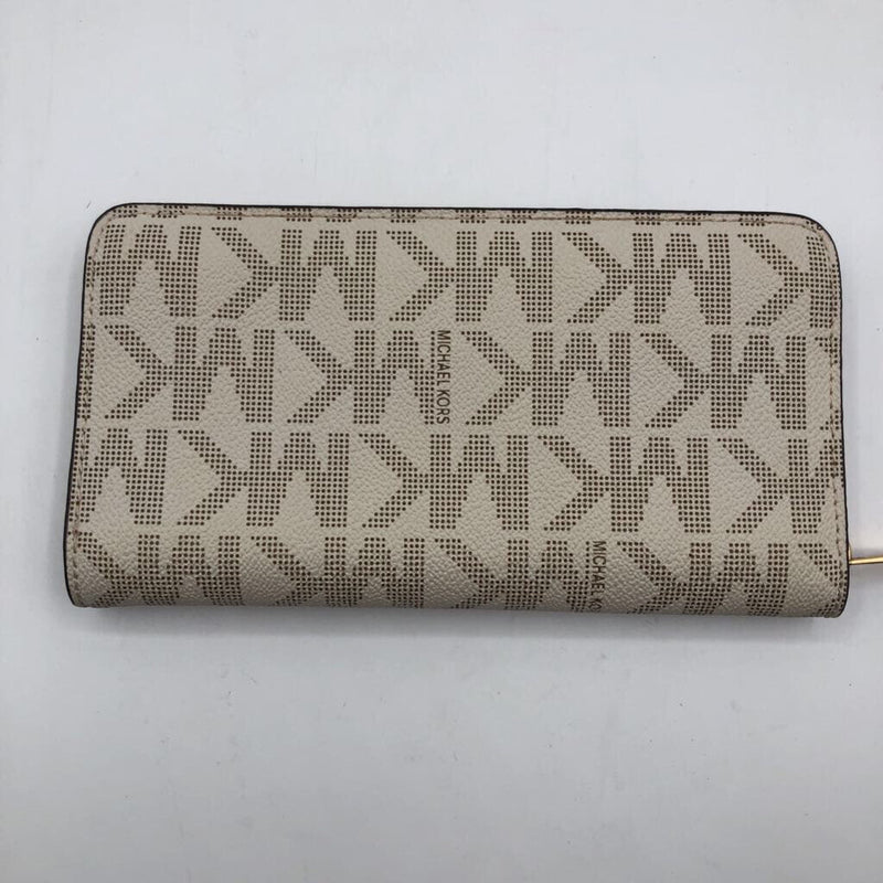 monogram zip around wallet