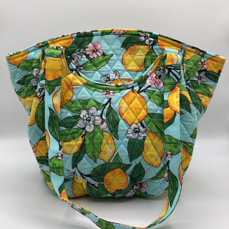 R99 lemon zip top shoulder bag