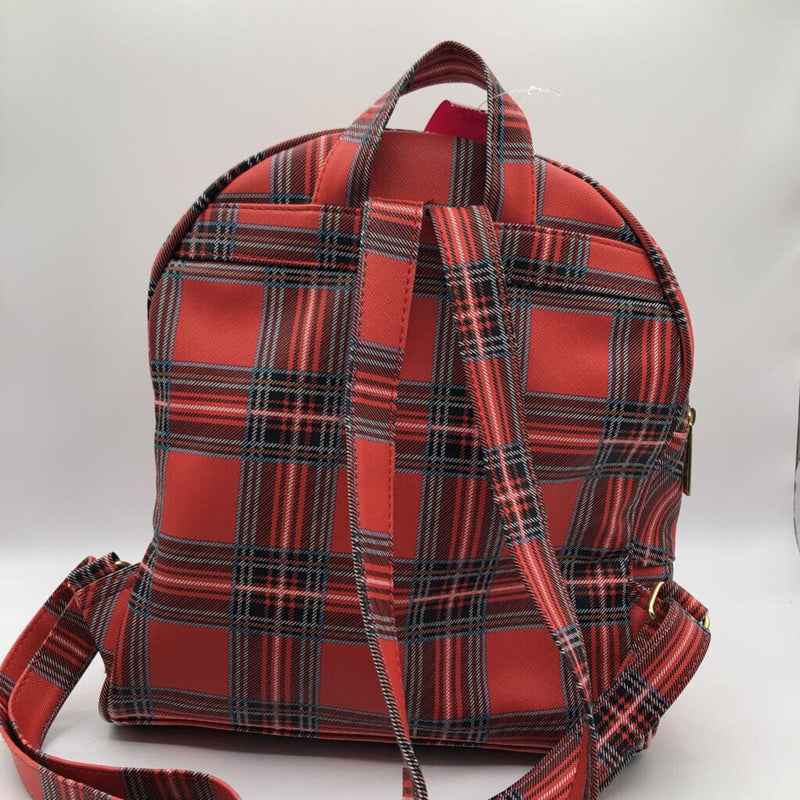 plaid backpack