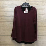 R70 S l/s reversible scoop neck top