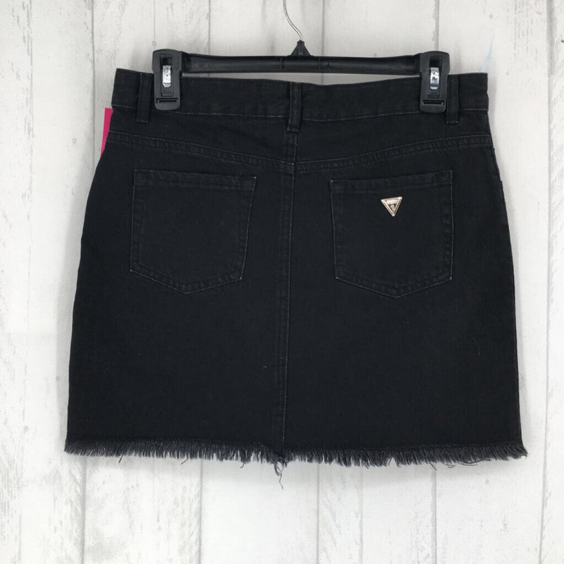 S/XS Blk denim skirt w/strass