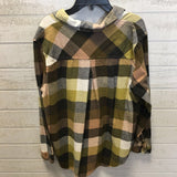 L Flannel button down l/s