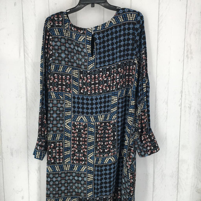 10 Printed l/s shift dress