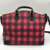 plaid dome satchelq