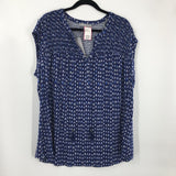 2X Smocked knit top s/s