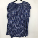 2X Smocked knit top s/s