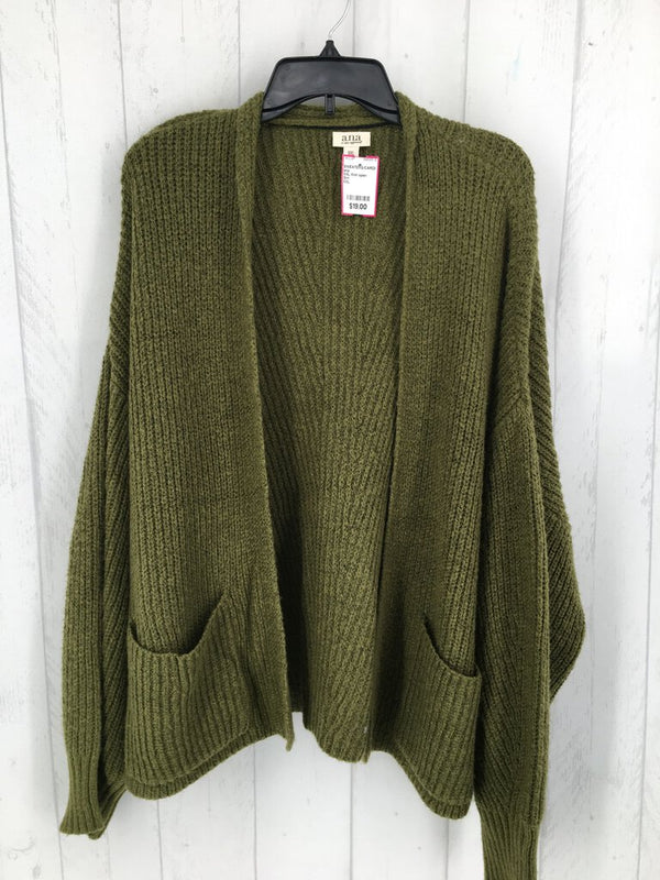 XXL Knit open cardigan l/s