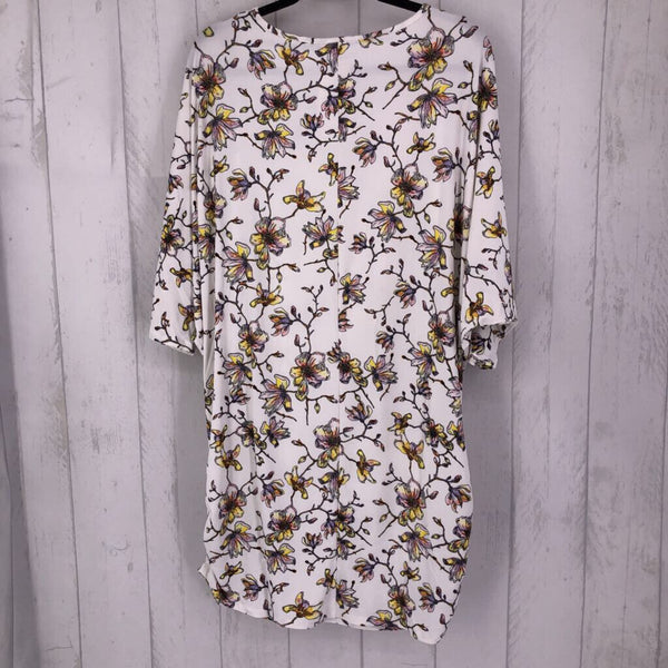 2X Flo print dolman slv tunic