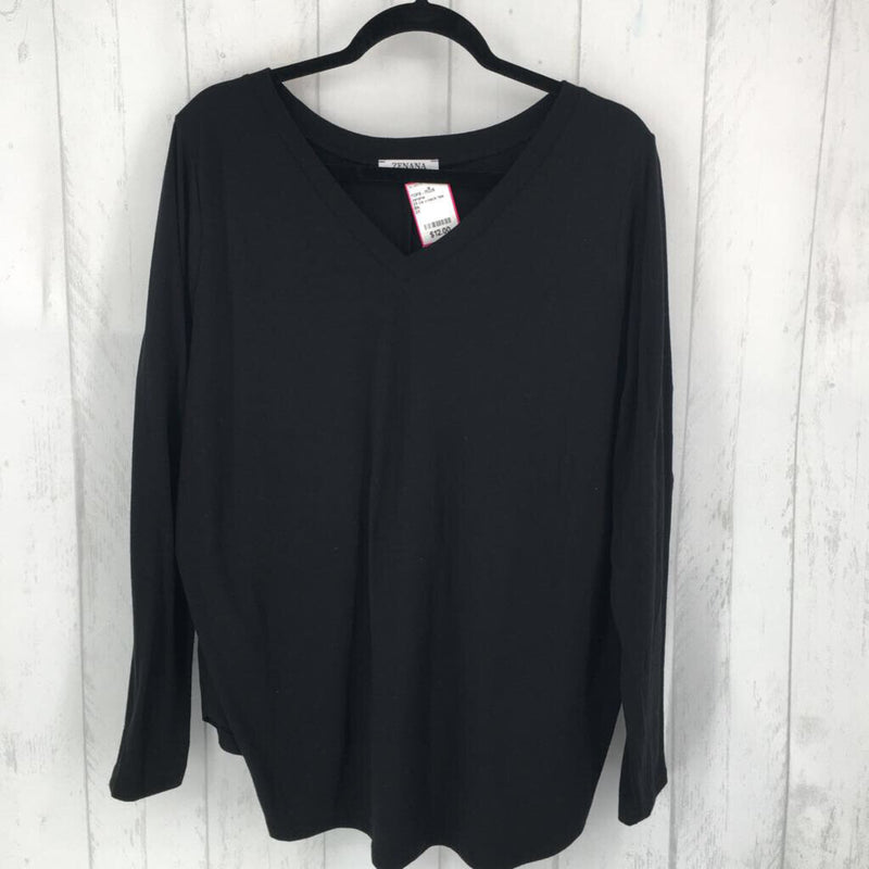 2X l/s v-neck tee