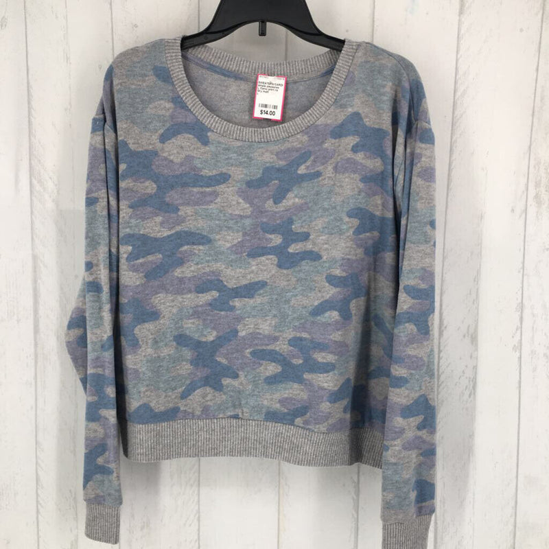 L Camo print l/s